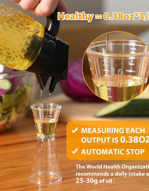 Load image into Gallery viewer, SMELHA Glass Olive Oil Dispenser Leakproof 9.2oz Clear Bottle
