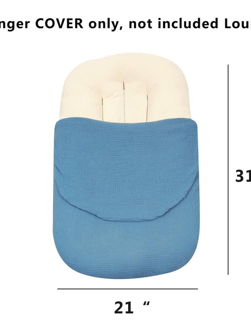 Load image into Gallery viewer, YCHWFF Muslin Baby Lounger Cover 2 Pack Organic Cotton Removable Slipcover
