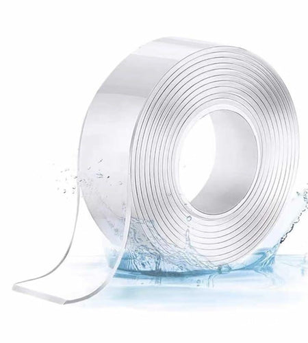 Tuqiso Double Sided Tape Heavy Duty Clear Nano Adhesive 3.28ft