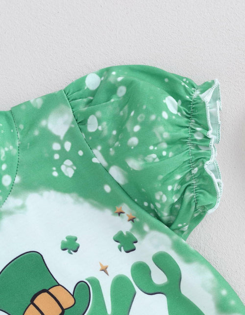 Load image into Gallery viewer, FYBITBO Toddler Baby Girl St Patricks Day Clover T Shirt Bell Bottoms 18-24M
