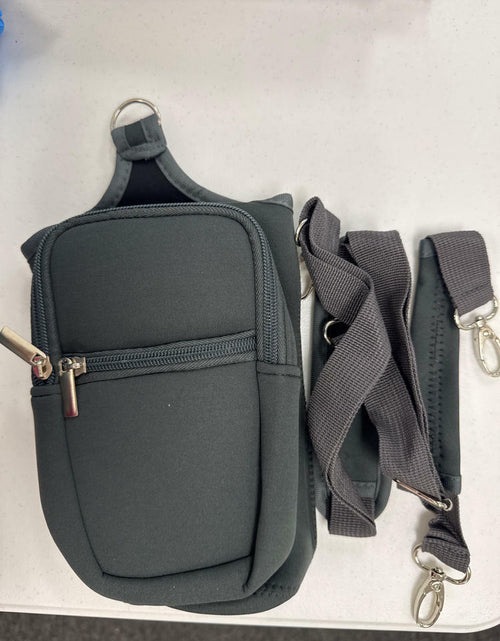 Load image into Gallery viewer, Domensi Magnetic Water Bottle Holder Carrier Bag with Phone Pocket Grey
