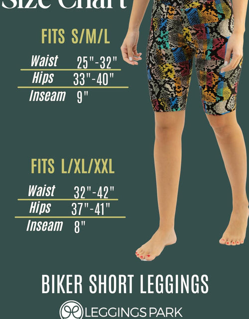 Load image into Gallery viewer, Park Women's Buttery Soft High-Waisted Biker Shorts Houndstooth Size S/M/L
