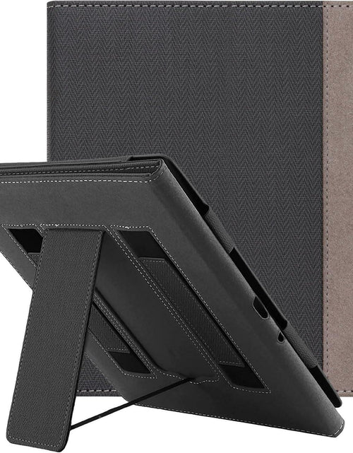 Load image into Gallery viewer, CoBak Kindle Paperwhite 11th Gen 6.8" PU Leather Case Stand Black
