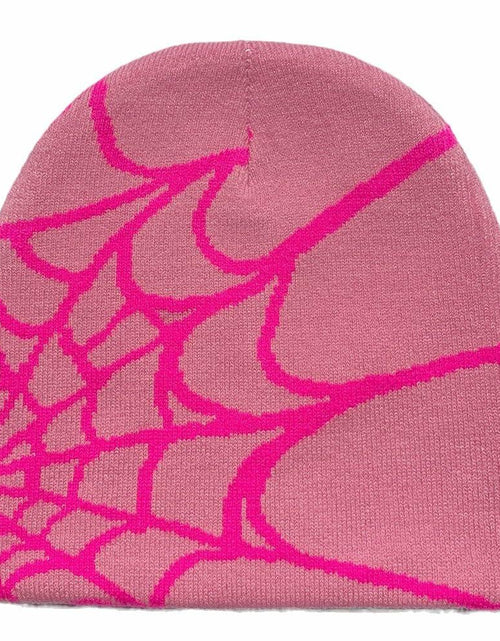 Load image into Gallery viewer, YUERFEILA Women Graphic Skull Beanie MEA Culpa Pink Red Acrylic
