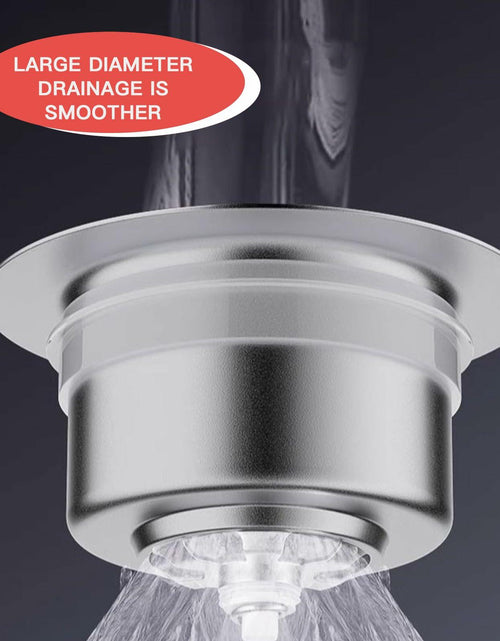 Load image into Gallery viewer, 304 Stainless Steel Sink Strainer Basket with Stopper Lid 3.5 Inch Drain Silver
