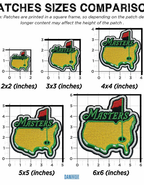 Load image into Gallery viewer, Golf Master Embroidered Patch Iron On Sew On 3 Inch for Caps Bags Hats
