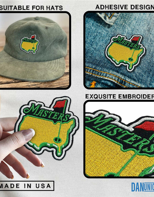 Load image into Gallery viewer, Golf Master Embroidered Patch Iron On Sew On 3 Inch for Caps Bags Hats
