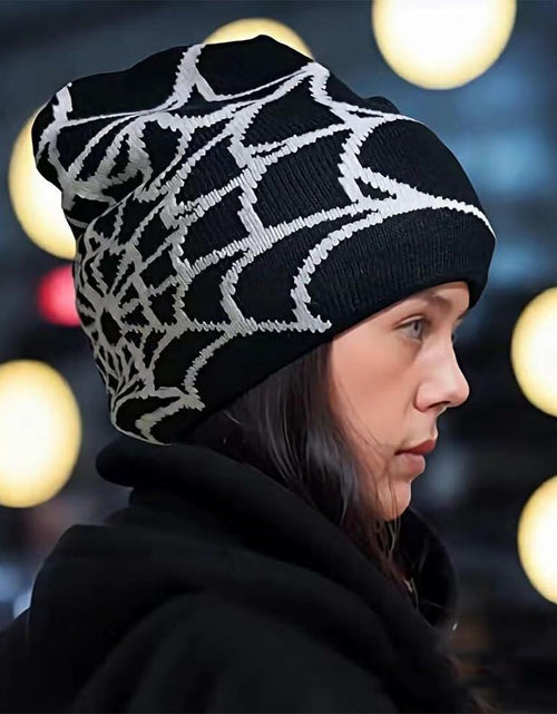 Load image into Gallery viewer, YUERFEILA Women Graphic Skull Beanie MEA Culpa Pink Red Acrylic
