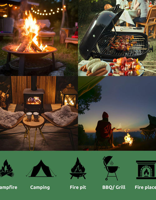 Load image into Gallery viewer, KAMVIVA Fire Starters Rice Straw Food Grade Wax 100 Squares Natural

