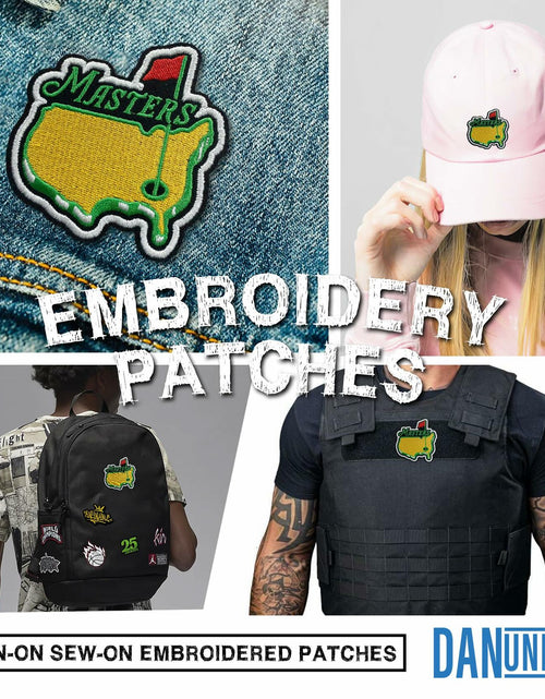 Load image into Gallery viewer, Golf Master Embroidered Patch Iron On Sew On 3 Inch for Caps Bags Hats
