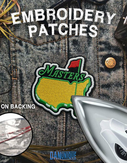 Load image into Gallery viewer, Golf Master Embroidered Patch Iron On Sew On 3 Inch for Caps Bags Hats
