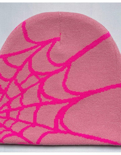 Load image into Gallery viewer, YUERFEILA Women Graphic Skull Beanie MEA Culpa Pink Red Acrylic
