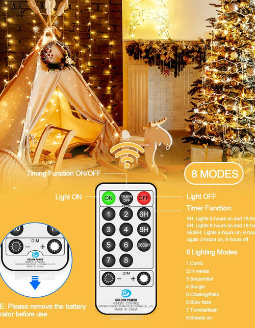 Load image into Gallery viewer, ROADAYLY 65.6FT 180 LED Halloween Fairy Lights Orange Purple Green Wire
