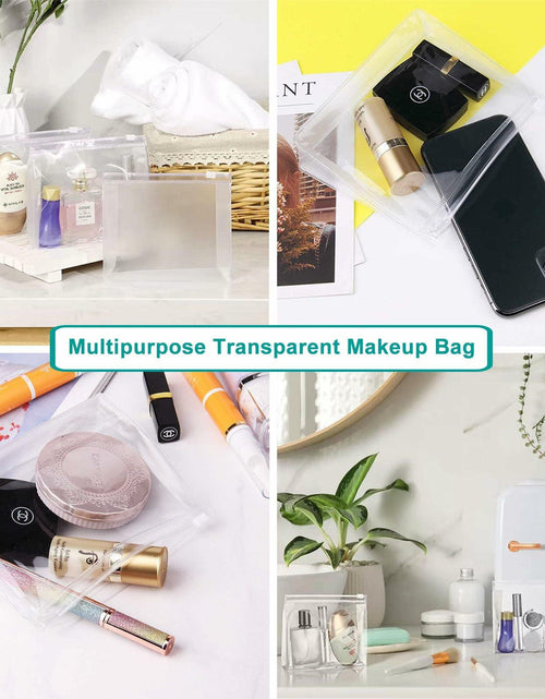 Load image into Gallery viewer, PIYIENR Clear Makeup Bag Set 5 Pcs Large PVC Waterproof Transparent Organizer
