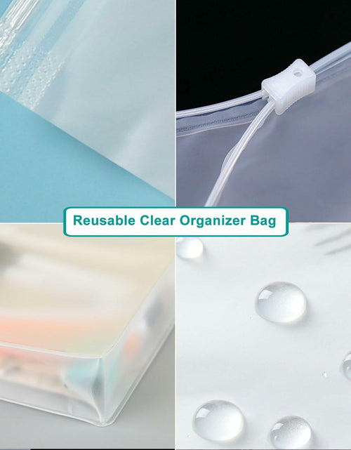 Load image into Gallery viewer, PIYIENR Clear Makeup Bag Set 5 Pcs Large PVC Waterproof Transparent Organizer
