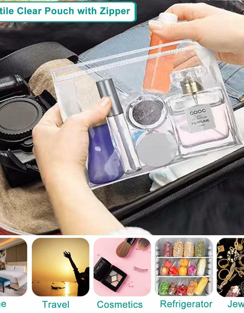Load image into Gallery viewer, PIYIENR Clear Makeup Bag Set 5 Pcs Large PVC Waterproof Transparent Organizer
