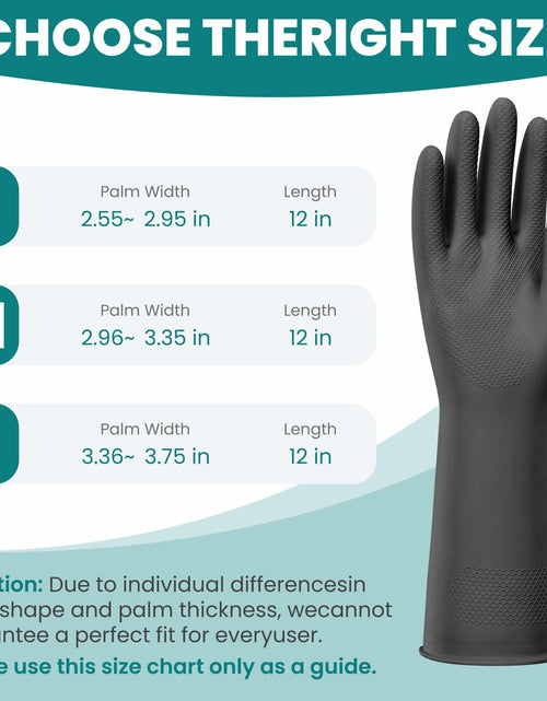Load image into Gallery viewer, Petacffe Kitchen Cleaning Rubber Gloves Medium Non-Slip Waterproof
