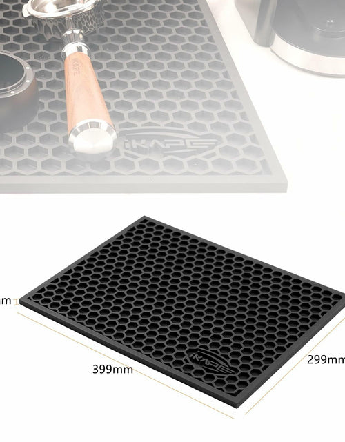 Load image into Gallery viewer, IKAPE Coffee Maker Drying Mat Multi-functional Water Filter Black 15.75x11.81in
