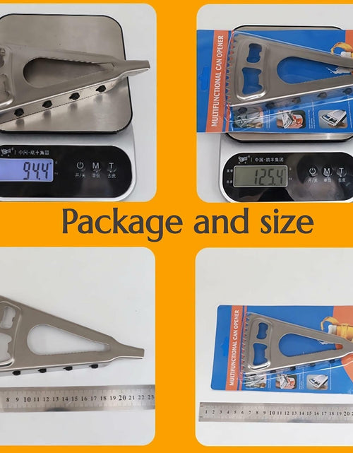 Load image into Gallery viewer, KINTEGOOD 6-in-1 Stainless Steel Bottle Opener Multi-Tool for Seniors
