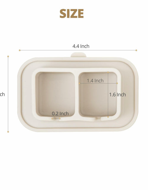 Load image into Gallery viewer, ONUCP Silicone Suction Toothbrush Holder 2-Slot Wall Mount Sand Beige
