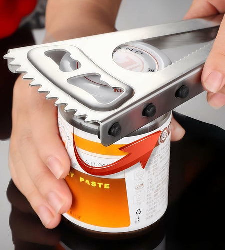 KINTEGOOD 6-in-1 Stainless Steel Bottle Opener Multi-Tool for Seniors