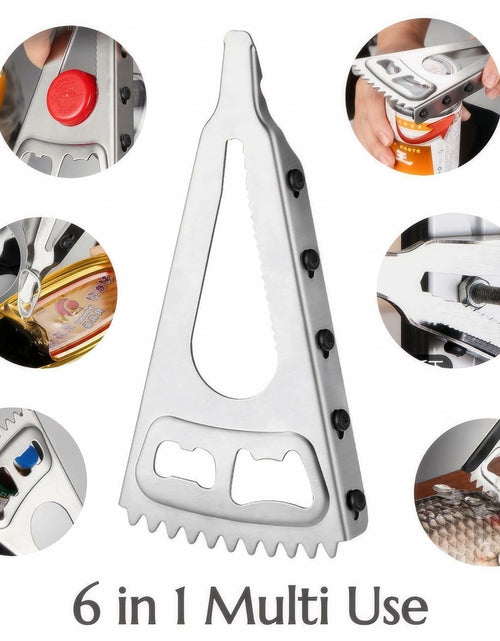 Load image into Gallery viewer, KINTEGOOD 6-in-1 Stainless Steel Bottle Opener Multi-Tool for Seniors
