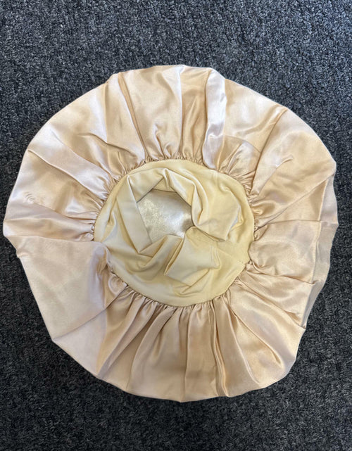 Load image into Gallery viewer, Silk Bonnet Satin Hair Bonnet for Black Women Champagne Color
