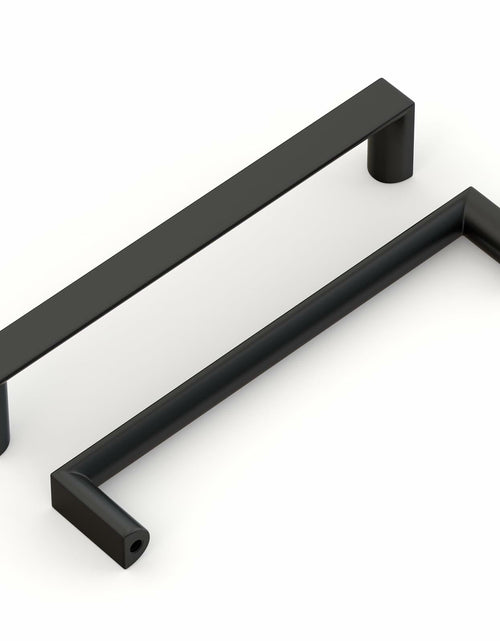 Load image into Gallery viewer, homdiy 5Pack 6.25in Matte Black Cabinet Handles 160mm Hole Centers
