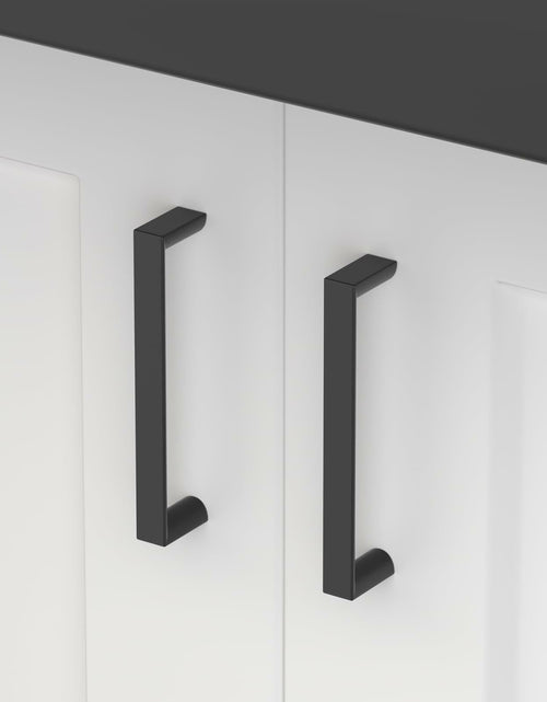 Load image into Gallery viewer, homdiy 5Pack 6.25in Matte Black Cabinet Handles 160mm Hole Centers
