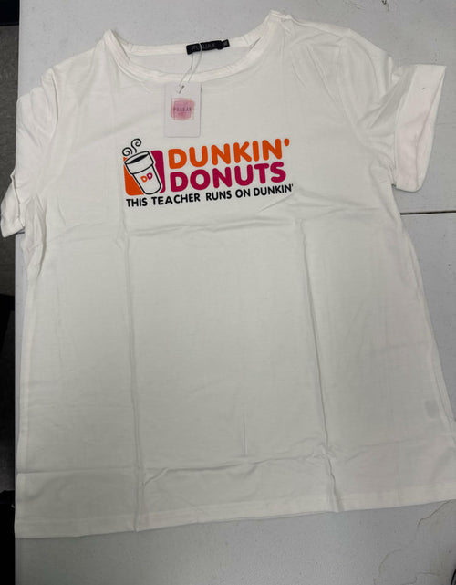 Load image into Gallery viewer, Inber Women’s Dunkin Donuts Graphic Tee White T-Shirt Size XL
