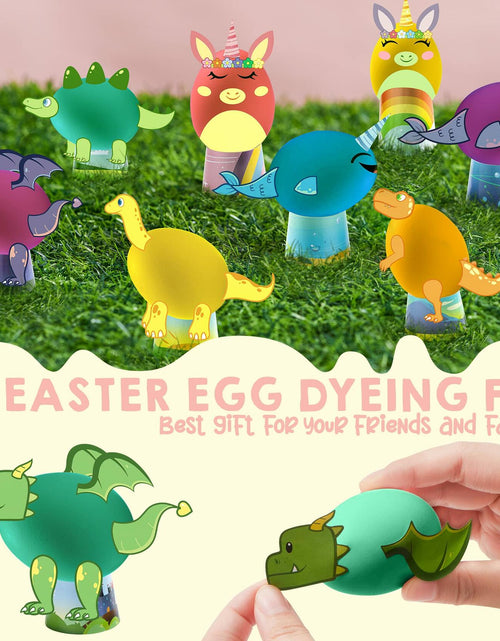 Load image into Gallery viewer, Klever Kits Easter Animal Egg Dye Kit 27 PCS Mermaid Dinosaur Unicorn
