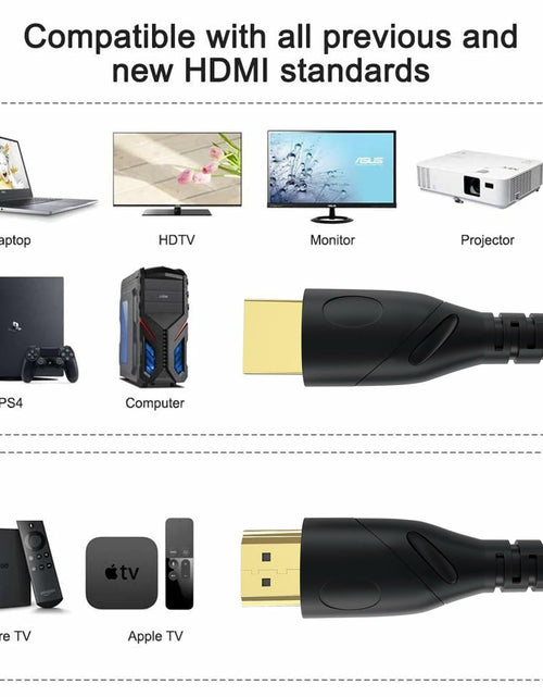Load image into Gallery viewer, Jorenca HDMI 2.0 Cable 6ft Ultra High Speed 4K@60Hz Gold Plated Connector
