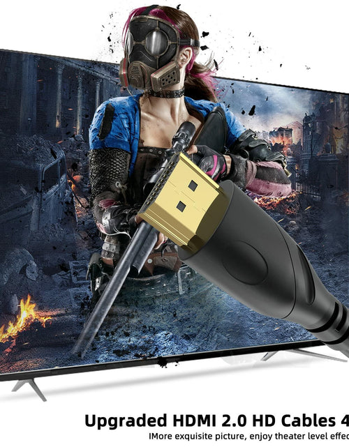 Load image into Gallery viewer, Jorenca HDMI 2.0 Cable 6ft Ultra High Speed 4K@60Hz Gold Plated Connector
