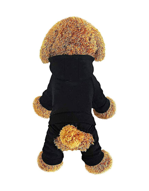 Load image into Gallery viewer, Dog Hoodie Pet Jumpsuit Fleece Sweatshirt Buttons Winter Warm Cotton Size Medium
