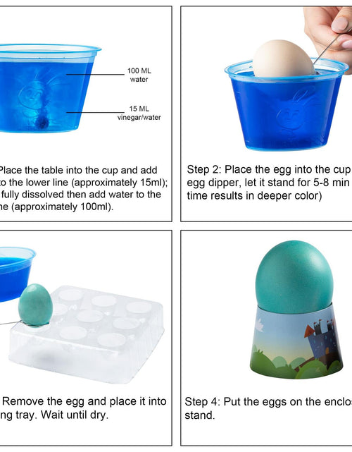 Load image into Gallery viewer, Klever Kits Easter Animal Egg Dye Kit 27 PCS Mermaid Dinosaur Unicorn
