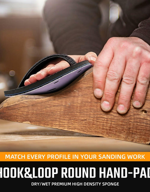 Load image into Gallery viewer, Sbestily 6" Hook &amp; Loop Sanding Disc with Hand Pad for Metal Wood
