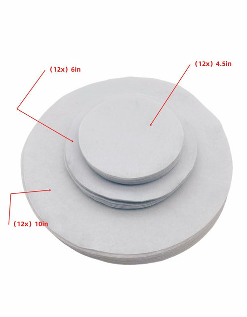 Load image into Gallery viewer, White Fiber Circular Tableware Storage Protective Cotton Pad Anti-Collision
