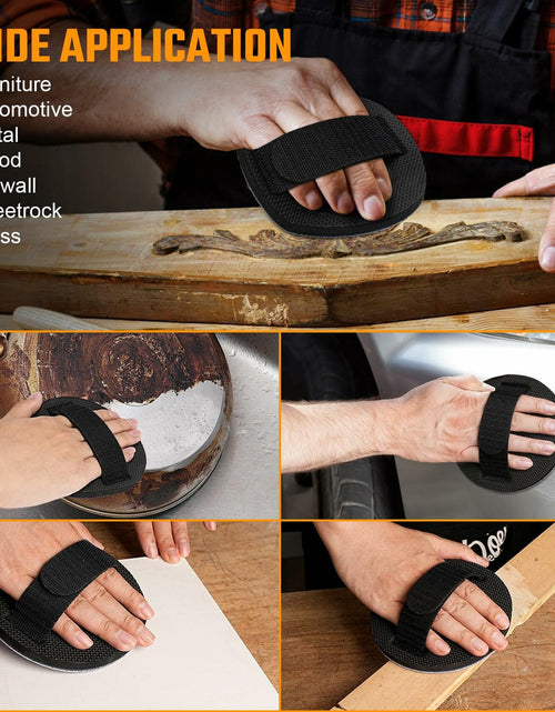 Load image into Gallery viewer, Sbestily 6" Hook &amp; Loop Sanding Disc with Hand Pad for Metal Wood
