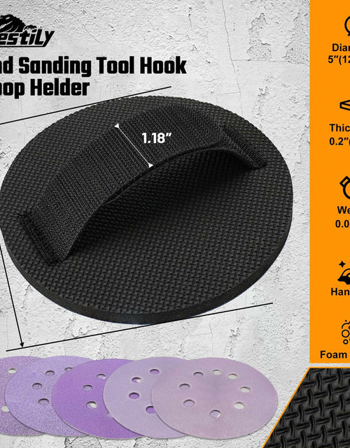 Load image into Gallery viewer, Sbestily 6" Hook &amp; Loop Sanding Disc with Hand Pad for Metal Wood

