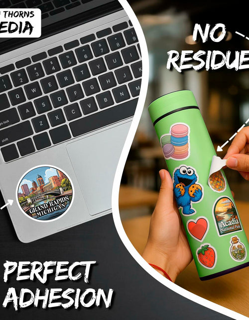 Load image into Gallery viewer, Grand Rapids Michigan 4in Waterproof Vinyl Sticker Decal Durable Aesthetic
