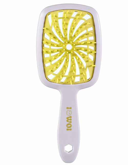 Load image into Gallery viewer, Detangler Brush Anti-Breakage Vented Bristle Mini Travel Lemon Hair Care
