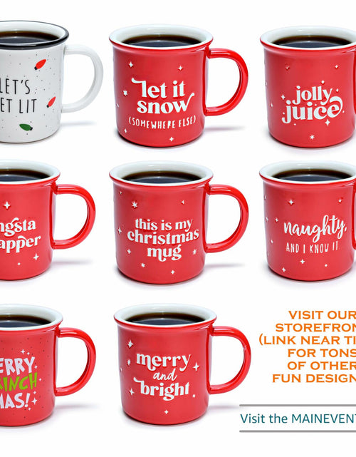 Load image into Gallery viewer, Naughty Christmas Coffee Mug 11oz Holiday Style Ceramic Cup
