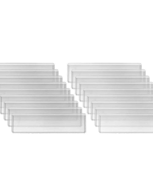 Load image into Gallery viewer, ccHuDE 48 Pcs Self Adhesive Clear Label Holders Shelf Tag Pockets
