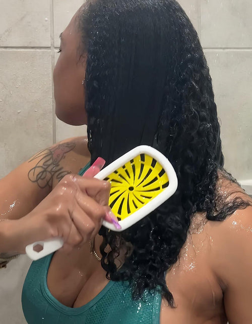 Load image into Gallery viewer, Detangler Brush Anti-Breakage Vented Bristle Mini Travel Lemon Hair Care
