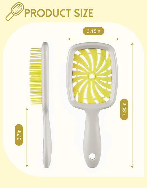 Load image into Gallery viewer, Detangler Brush Anti-Breakage Vented Bristle Mini Travel Lemon Hair Care

