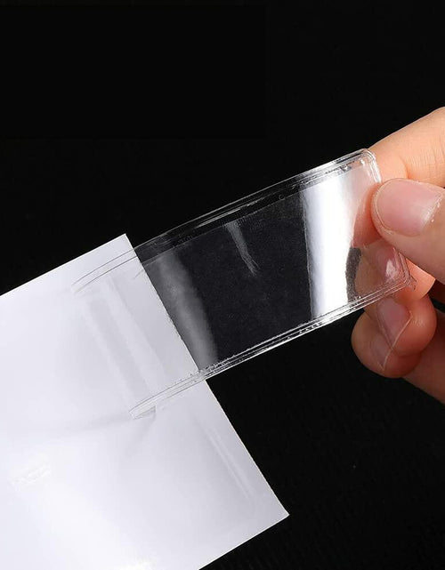 Load image into Gallery viewer, ccHuDE 48 Pcs Self Adhesive Clear Label Holders Shelf Tag Pockets
