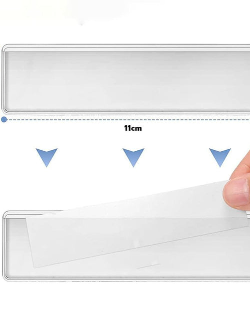 Load image into Gallery viewer, ccHuDE 48 Pcs Self Adhesive Clear Label Holders Shelf Tag Pockets
