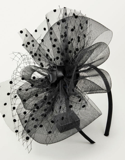 Load image into Gallery viewer, Unpifolov Fascinators Feather Headband Wedding Tea Party Black
