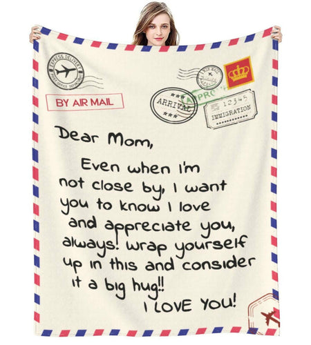 Poitvd Super Soft Flannel Throw Blanket for Mom Anniversary Gift White