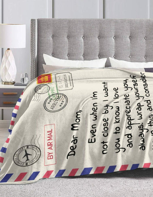 Load image into Gallery viewer, Poitvd Super Soft Flannel Throw Blanket for Mom Anniversary Gift White
